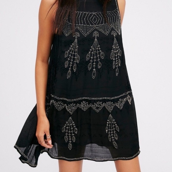 Free People Delilah Beaded Mini Dress - Picture 3 of 12